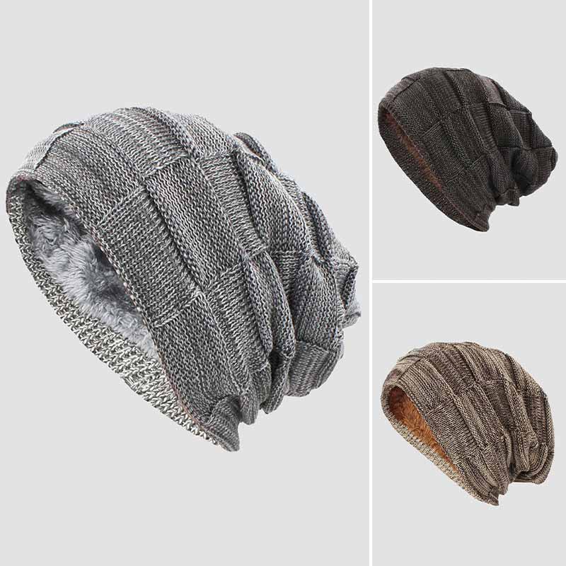 Maple Stickad Slouchy Mössa