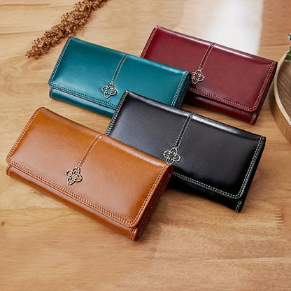 Sandra - Läder bifold plånbok