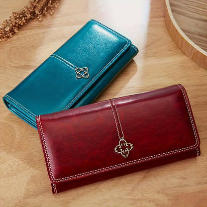 Sandra - Läder bifold plånbok