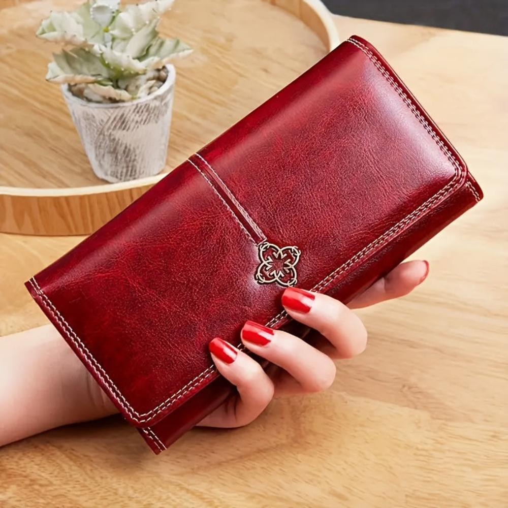 Sandra - Läder bifold plånbok