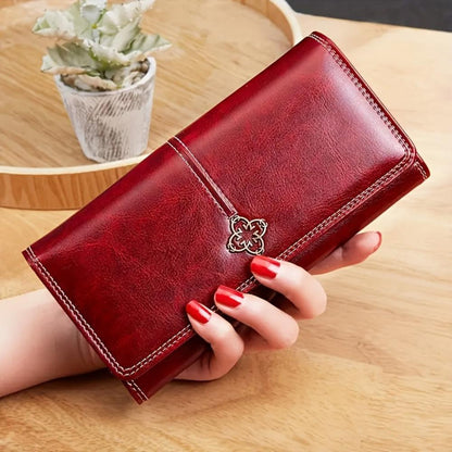Sandra - Läder bifold plånbok