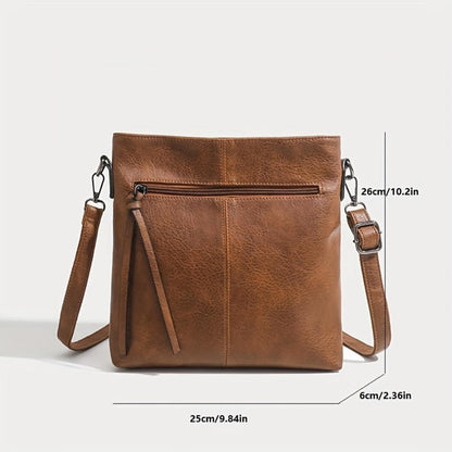 Velmos - veganskt läder smal crossbody-väska