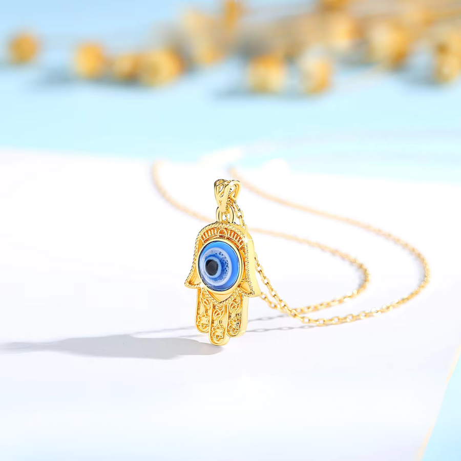 Fortuna onda ögat - guld halsband
