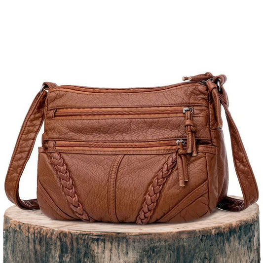 Velmos - Veganskt läder crossbody-axelväska