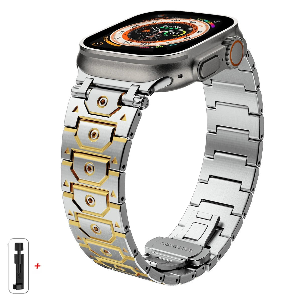 Titanium Apple Watch-armband