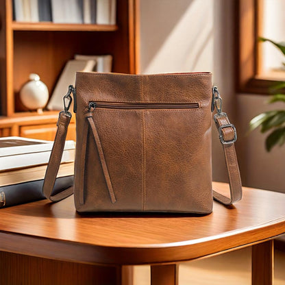 Velmos - veganskt läder smal crossbody-väska