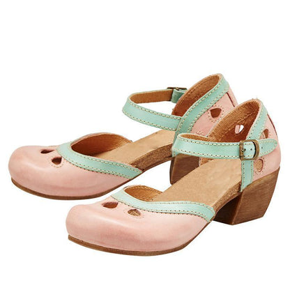 Amalia - Bekväma sandaler med låga klackar