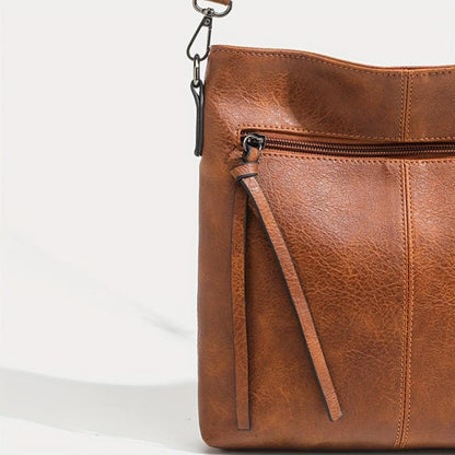 Velmos - veganskt läder smal crossbody-väska