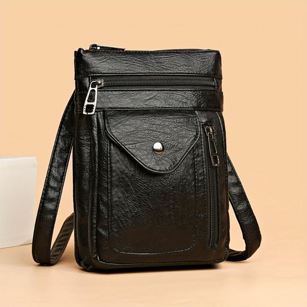 Velmos - veganskt läder crossbody-axelväska