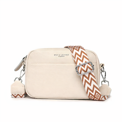 ChicZag - Rektangulär crossbody-väska i läder för kvinnor