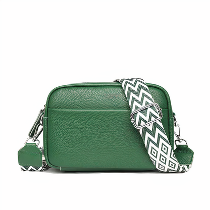 ChicZag - Rektangulär crossbody-väska i läder för kvinnor
