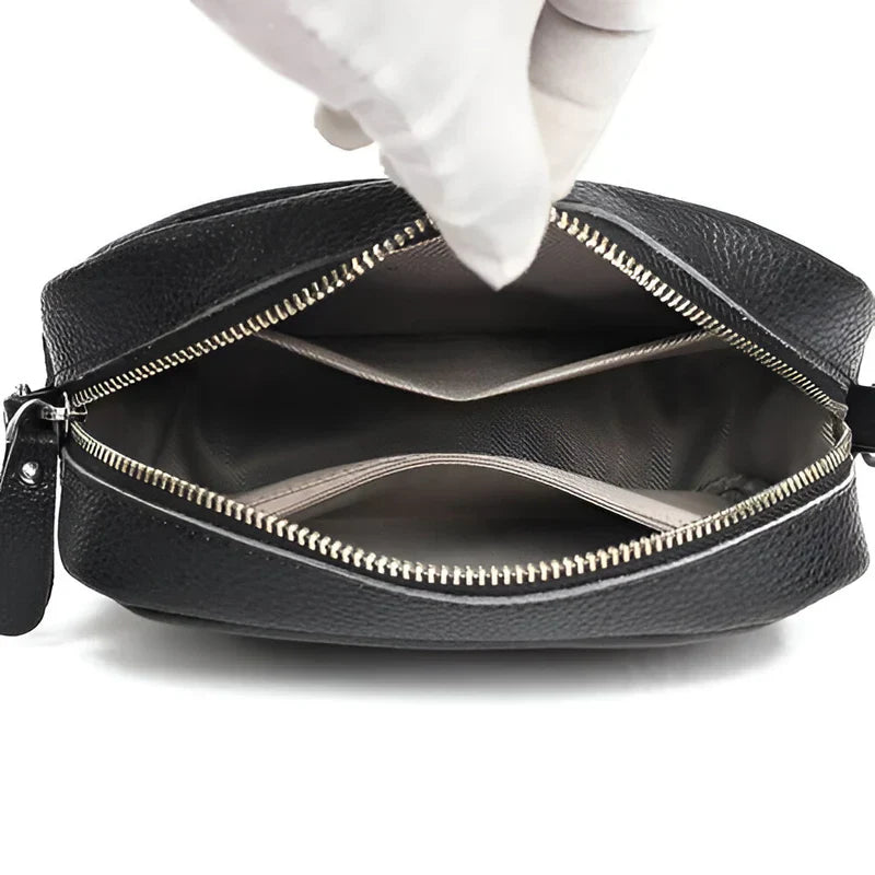 ChicZag - Rektangulär crossbody-väska i läder för kvinnor