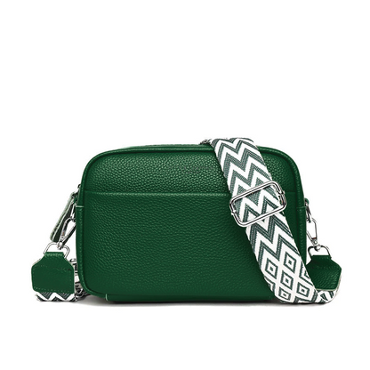 Caliara - kornat läder crossbodyväska