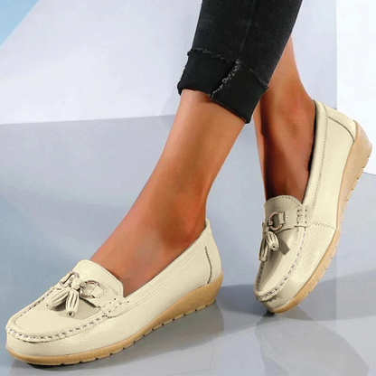 Anja - Klassiska läderloafers