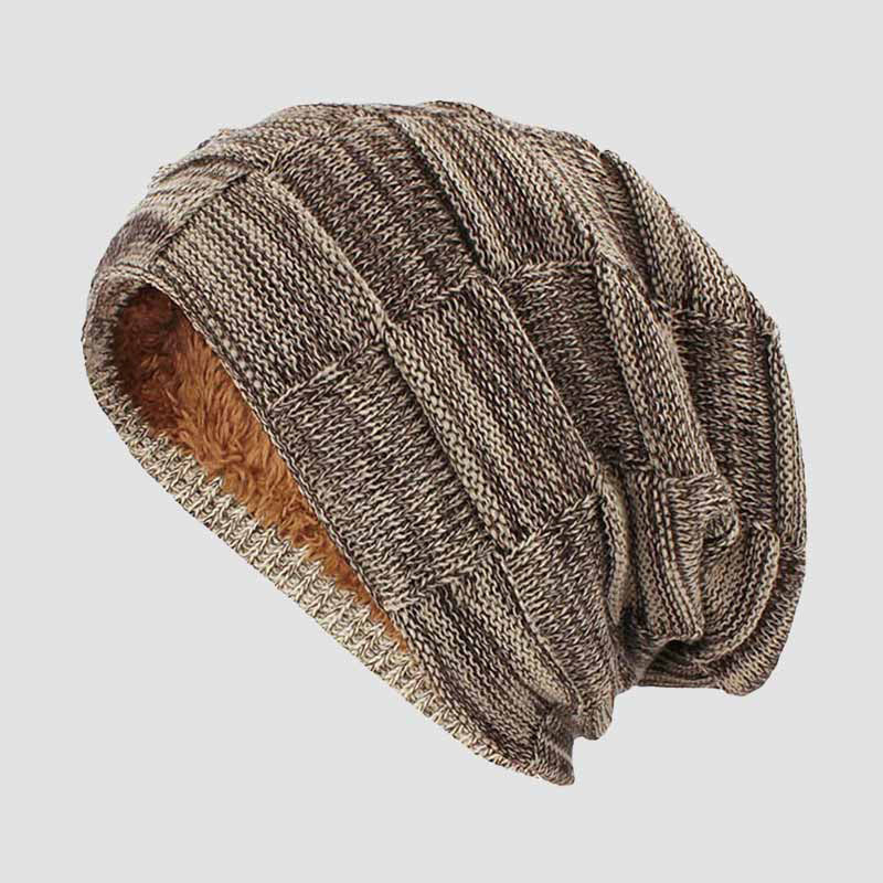 Maple Stickad Slouchy Mössa