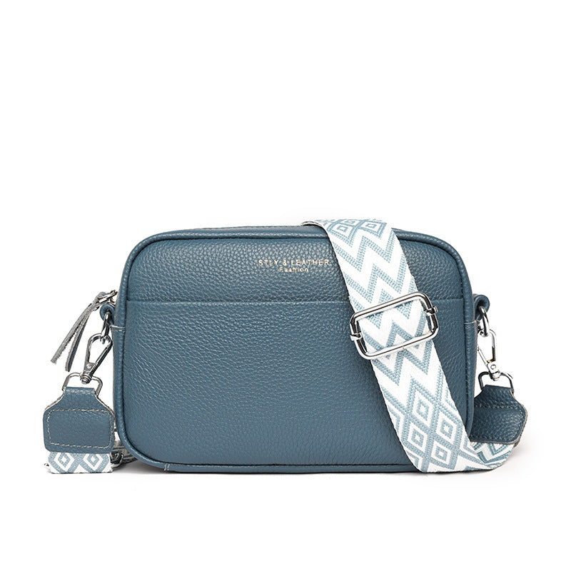 Caliara - kornat läder crossbodyväska