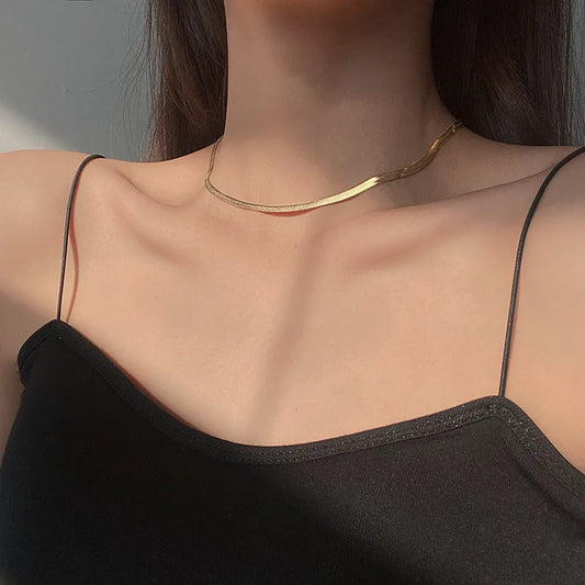 Velmos - platt kedja choker