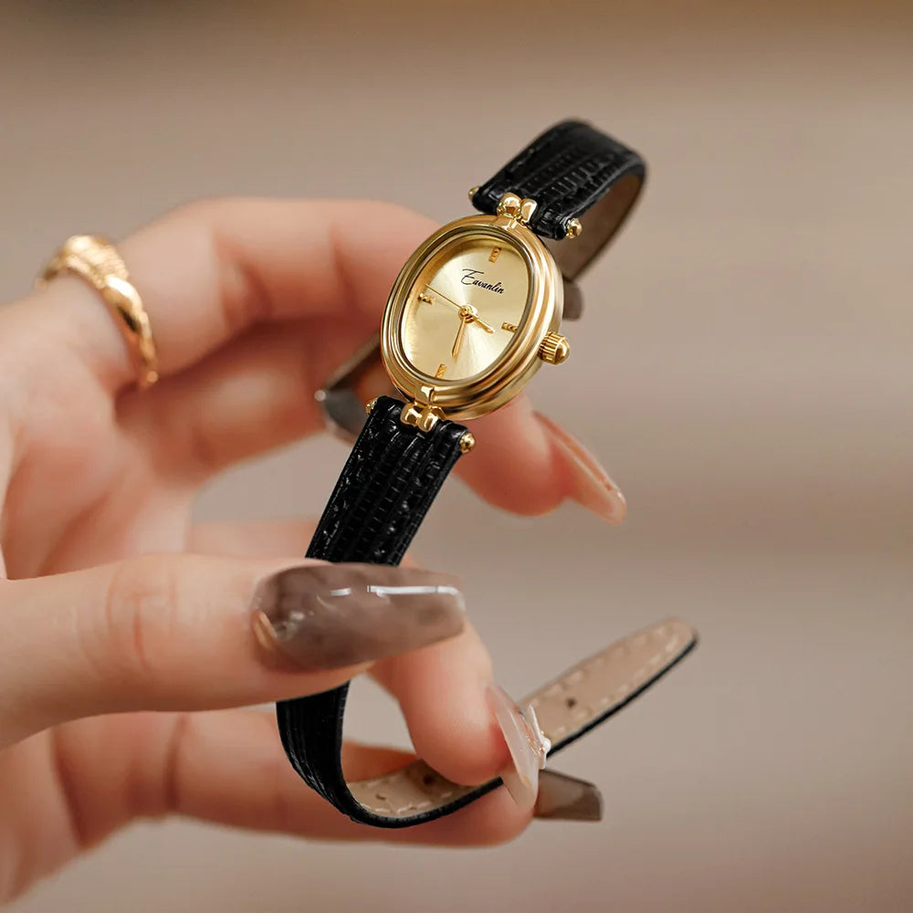 Gyllene timmen retro kvartsur