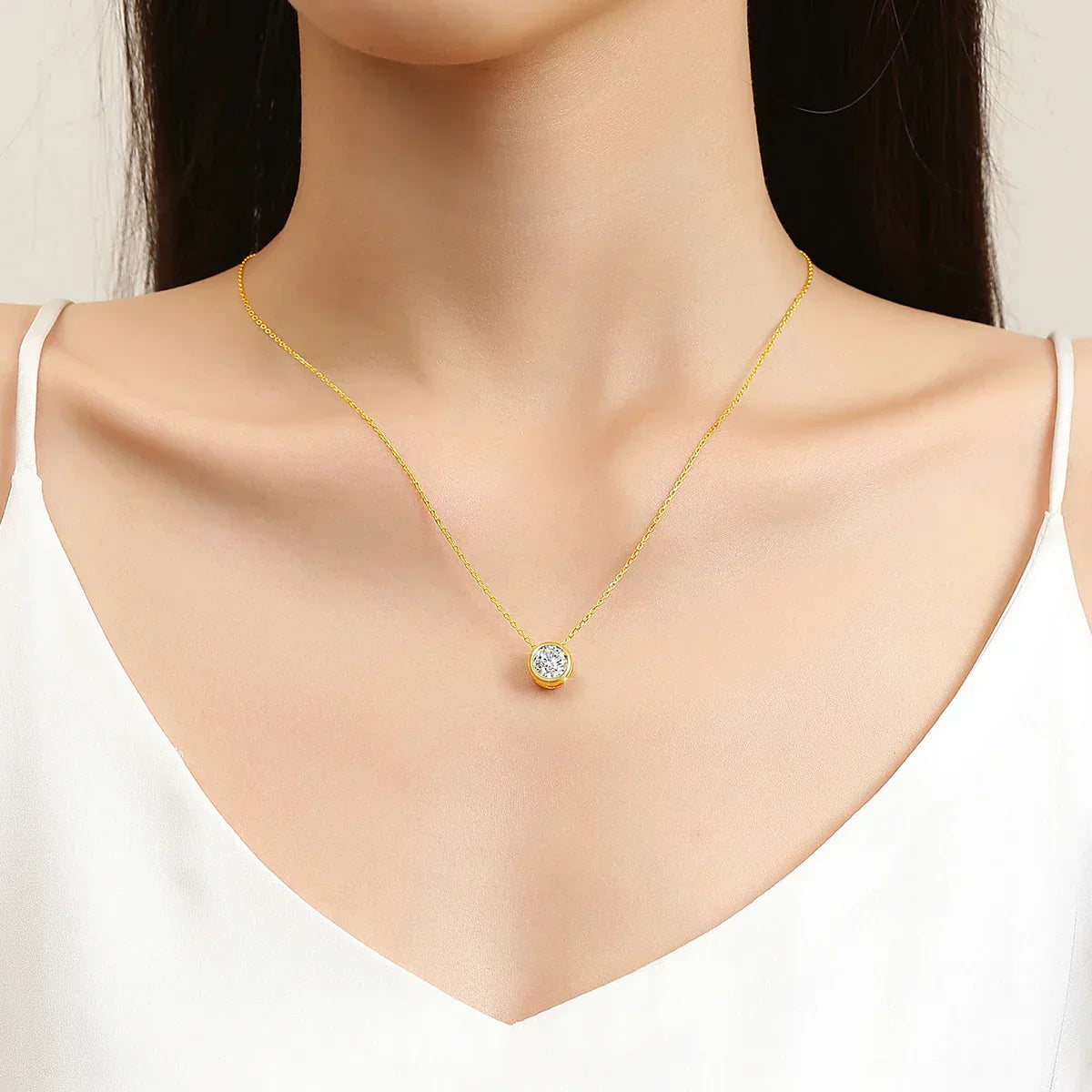 Aurora - guld halsband