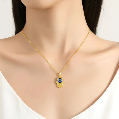 Fortuna onda ögat - guld halsband