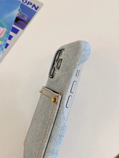 iPhone-skal tillverkat av indigodenim