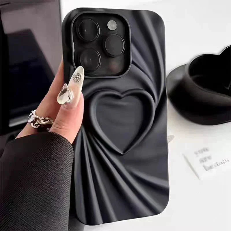 3D veckat hjärta iPhone-skal