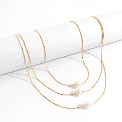Sommarens Slut Minimalistiskt Pärlhalsband