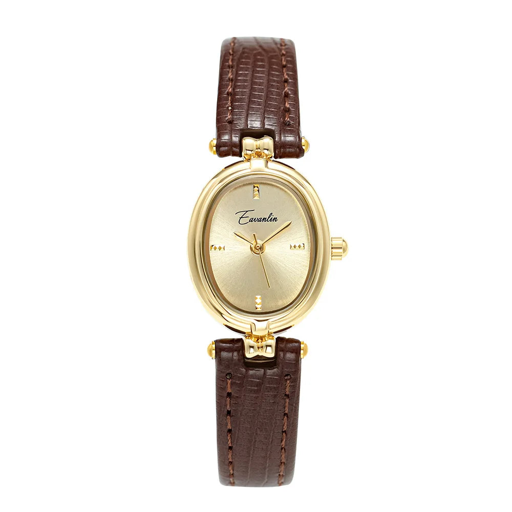 Gyllene timmen retro kvartsur