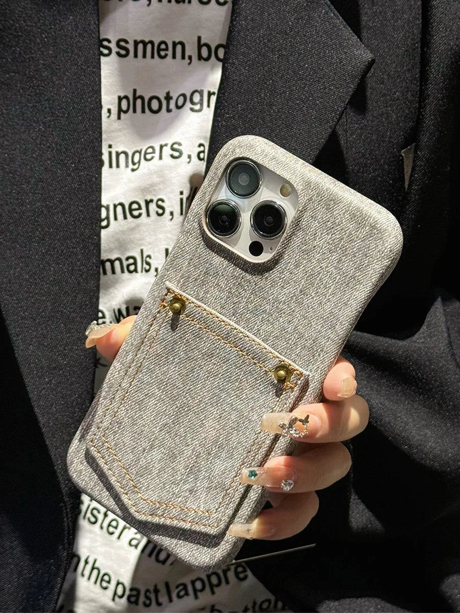 iPhone-skal tillverkat av indigodenim