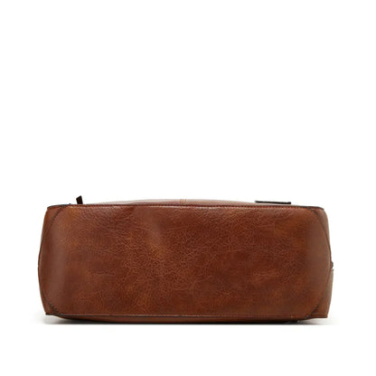 Velmos - läder slouchy hobo-väska
