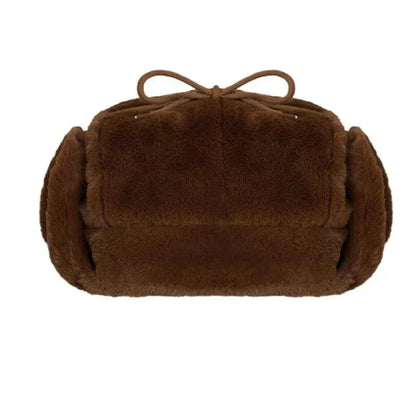 Mysig plysch-ushanka-hatt