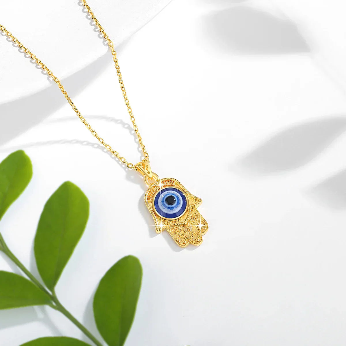 Fortuna onda ögat - guld halsband