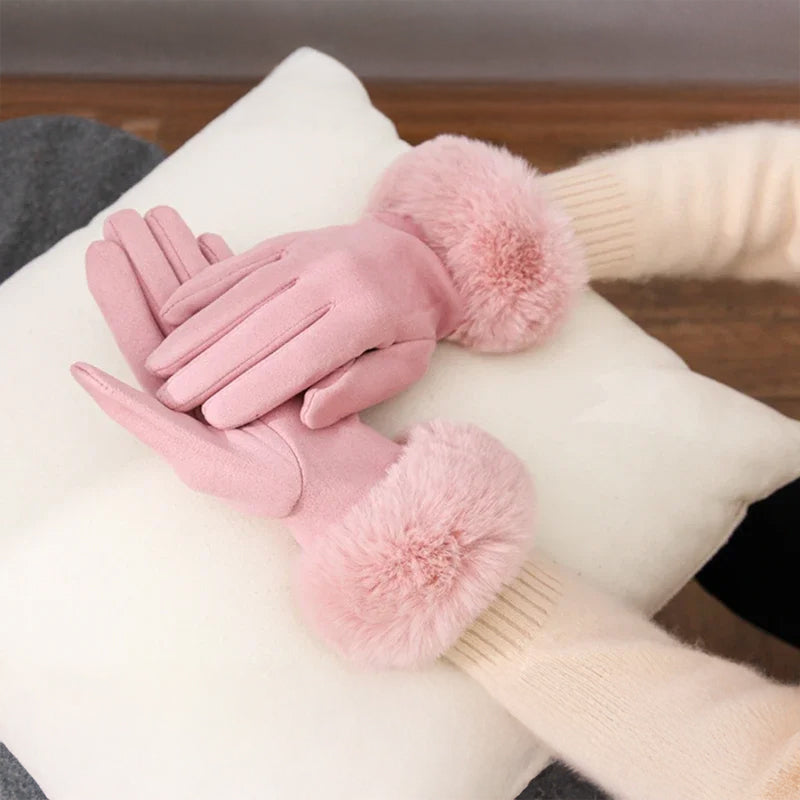 VeluLuxe Fuskpälsvantar