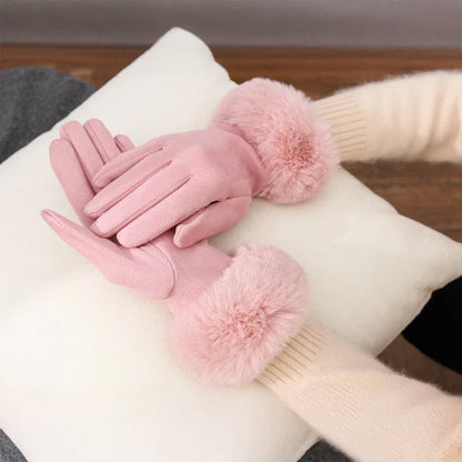 VeluLuxe Fuskpälsvantar