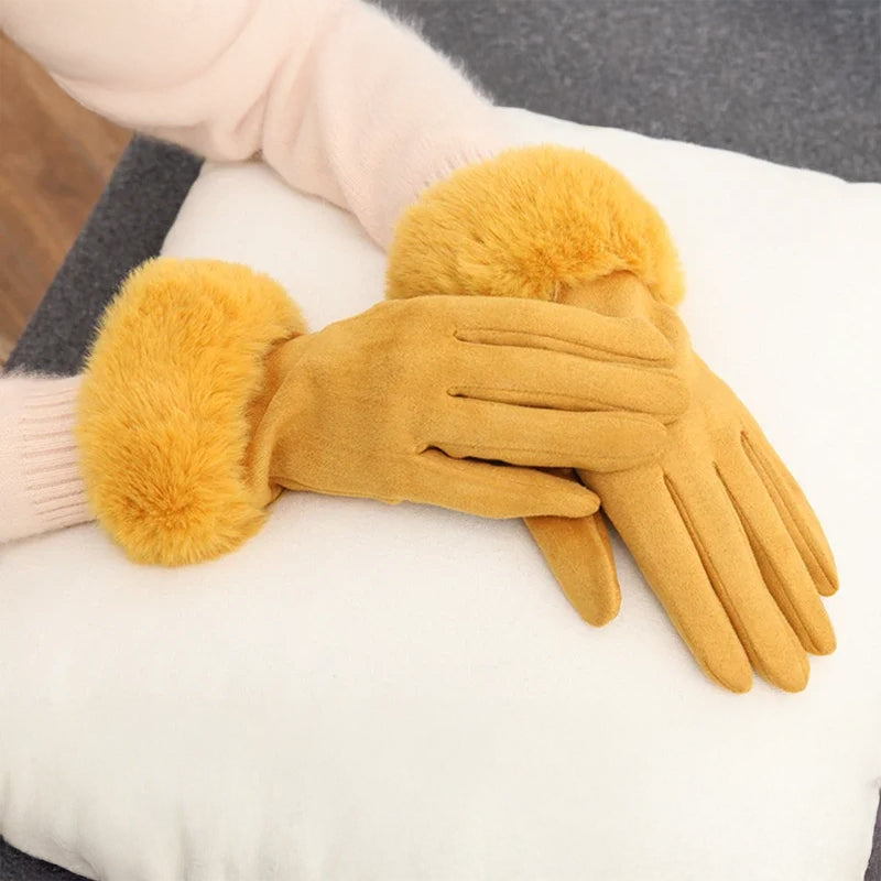 VeluLuxe Fuskpälsvantar