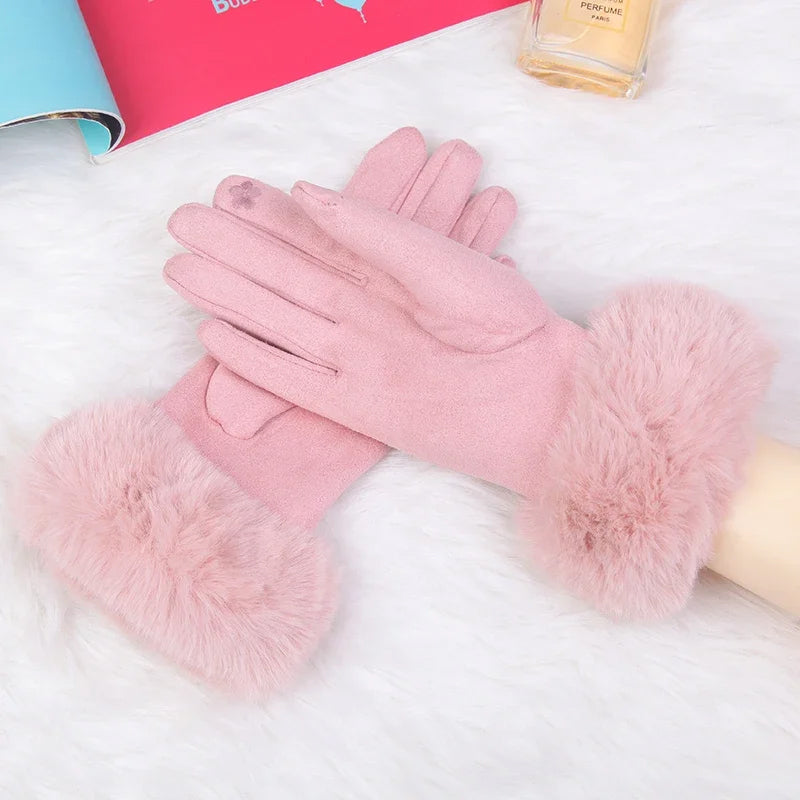 VeluLuxe Fuskpälsvantar