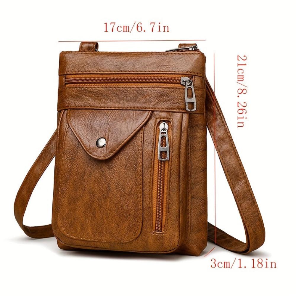 Velmos - veganskt läder crossbody-axelväska