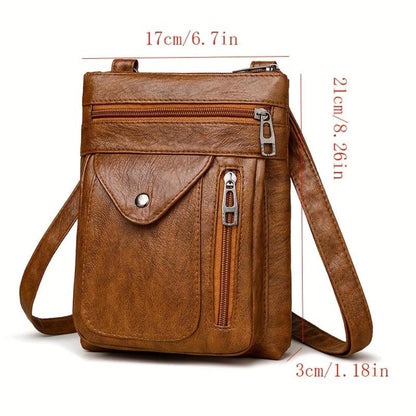 Velmos - veganskt läder crossbody-axelväska