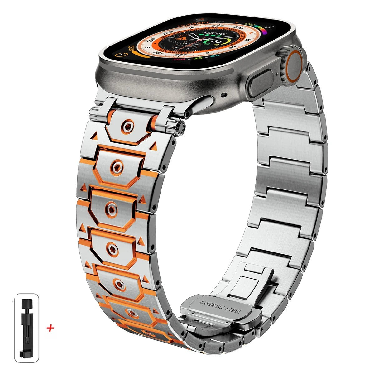 Titanium Apple Watch-armband