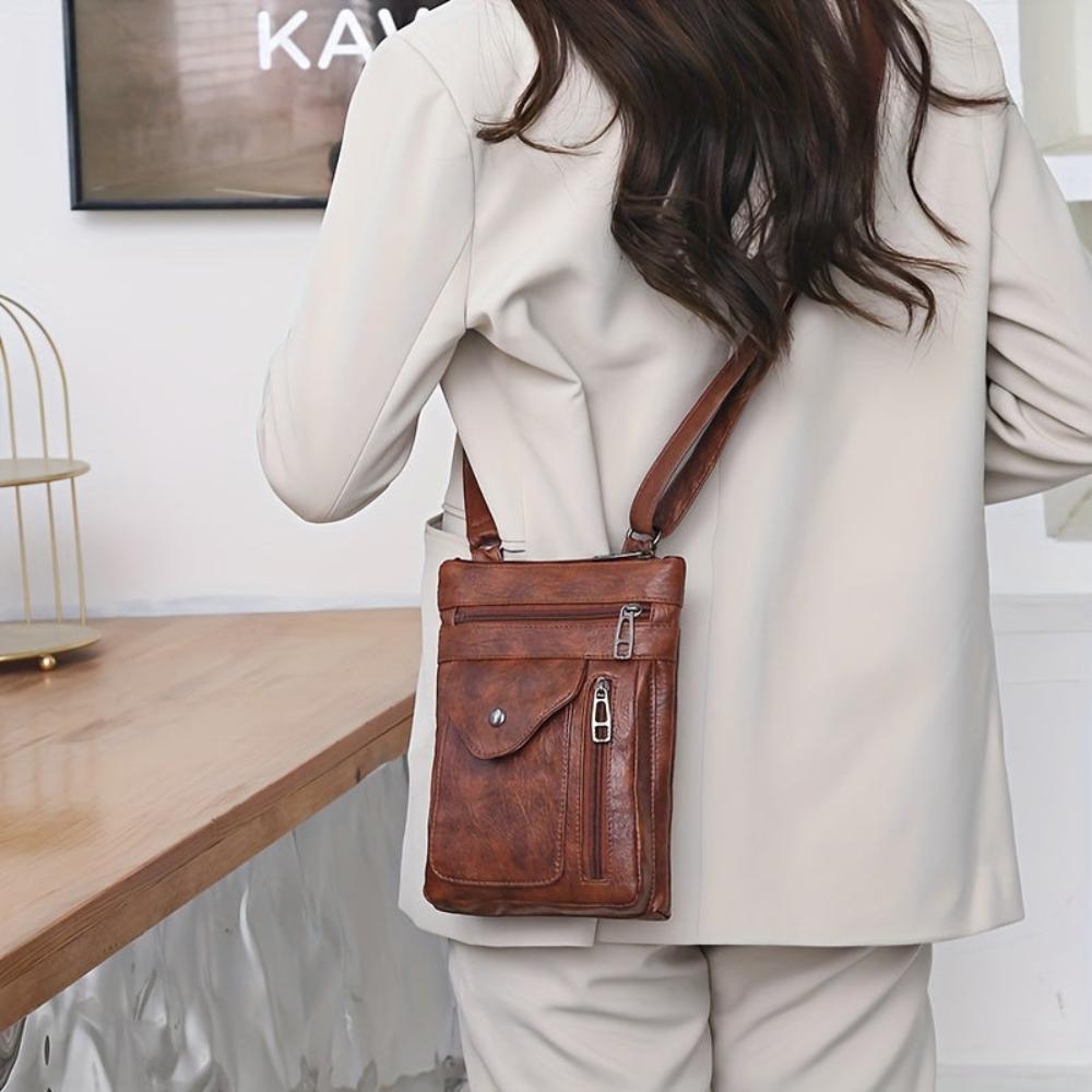 Velmos - veganskt läder crossbody-axelväska