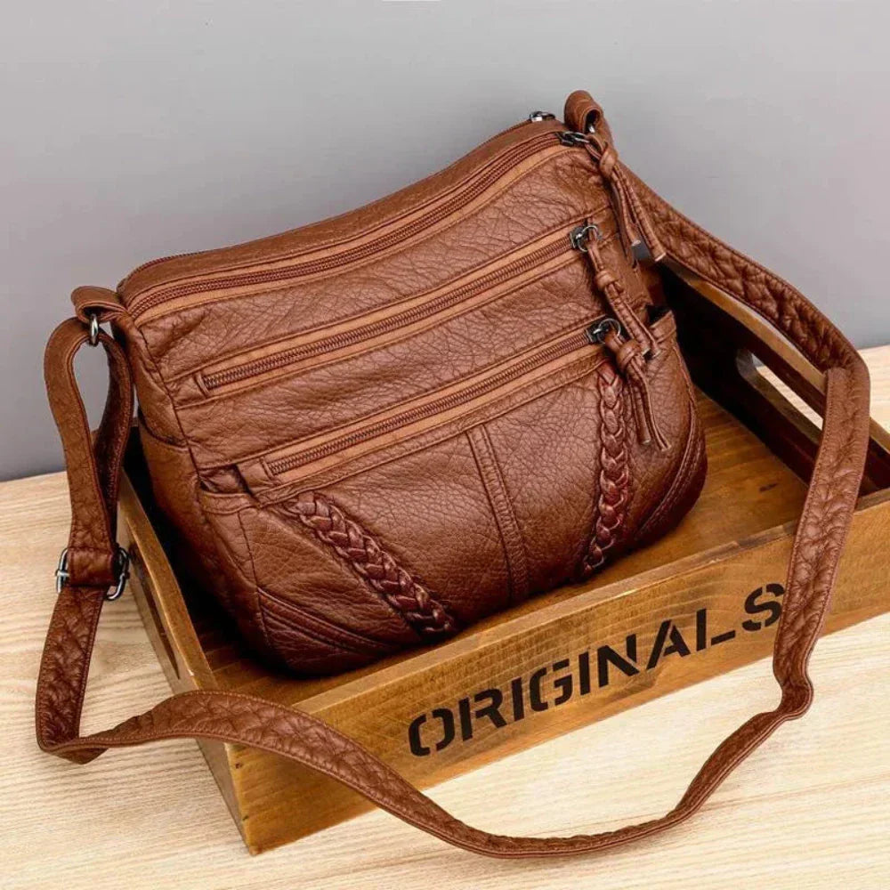 Velmos - Veganskt läder crossbody-axelväska