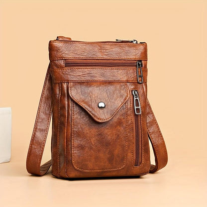 Velmos - veganskt läder crossbody-axelväska