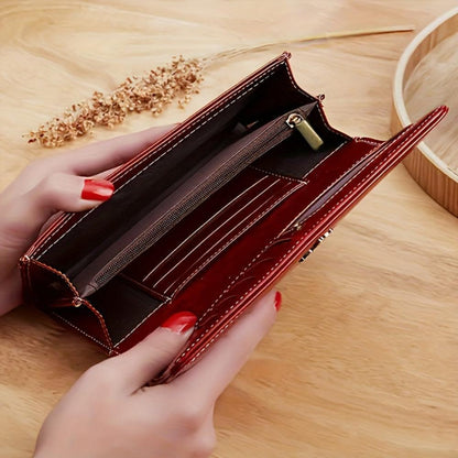 Sandra - Läder bifold plånbok