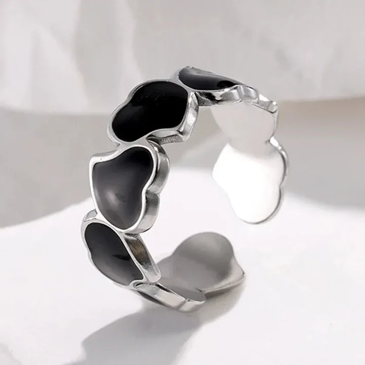 Kärlekens knut hjärtlänk ring